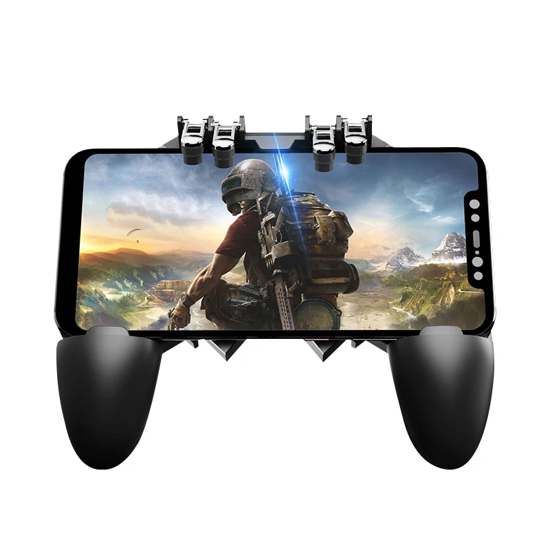 

Gaming joystick game pad for PUBG mobile controller, Black white and red green
