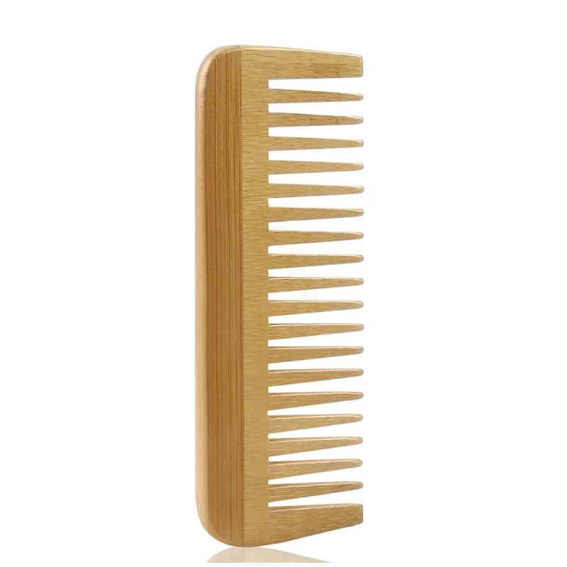 

Hair Comb Bamboo Wide/fine Comb Wooden Factory Supply 100% Natural Hair Beauty Care Home Salon Promotion Travel Facoty Directly, Natural color