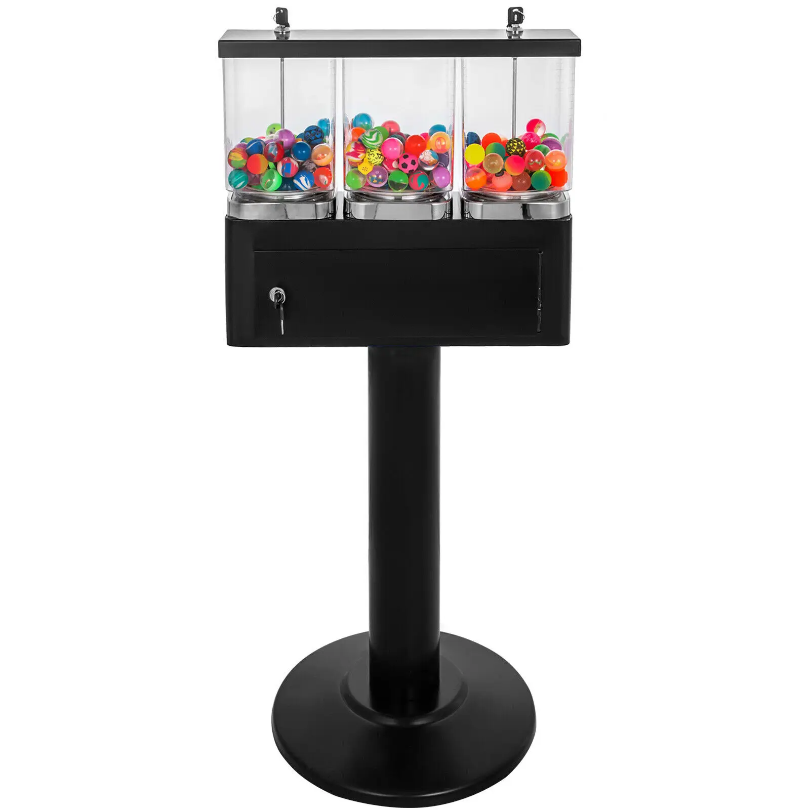 Triple Bulk Candy Vending Machine 3 Head Dispenser Metal Trivend Buy