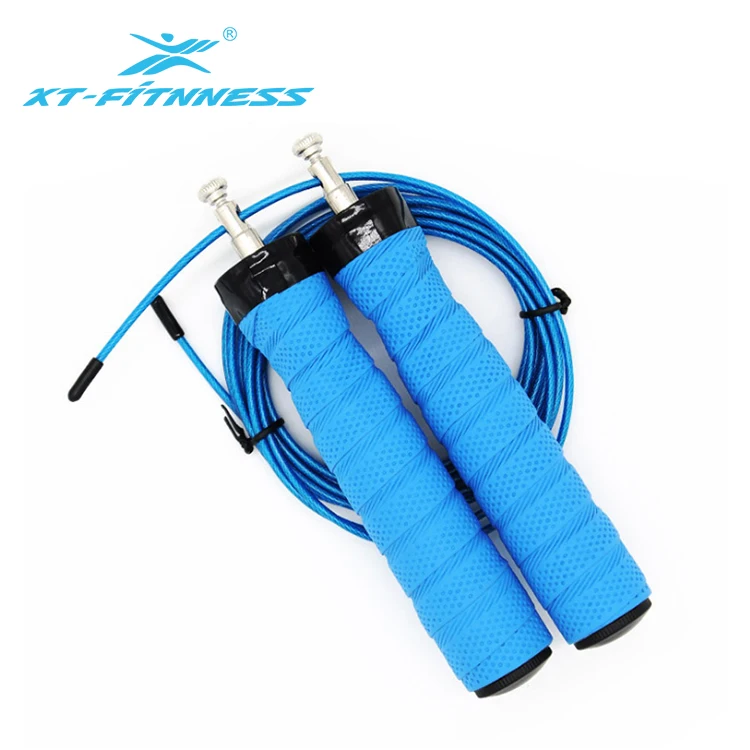 

Audit Factory Adjustable Bearing speed pvc jump rope, Black,blue,yellow,pink