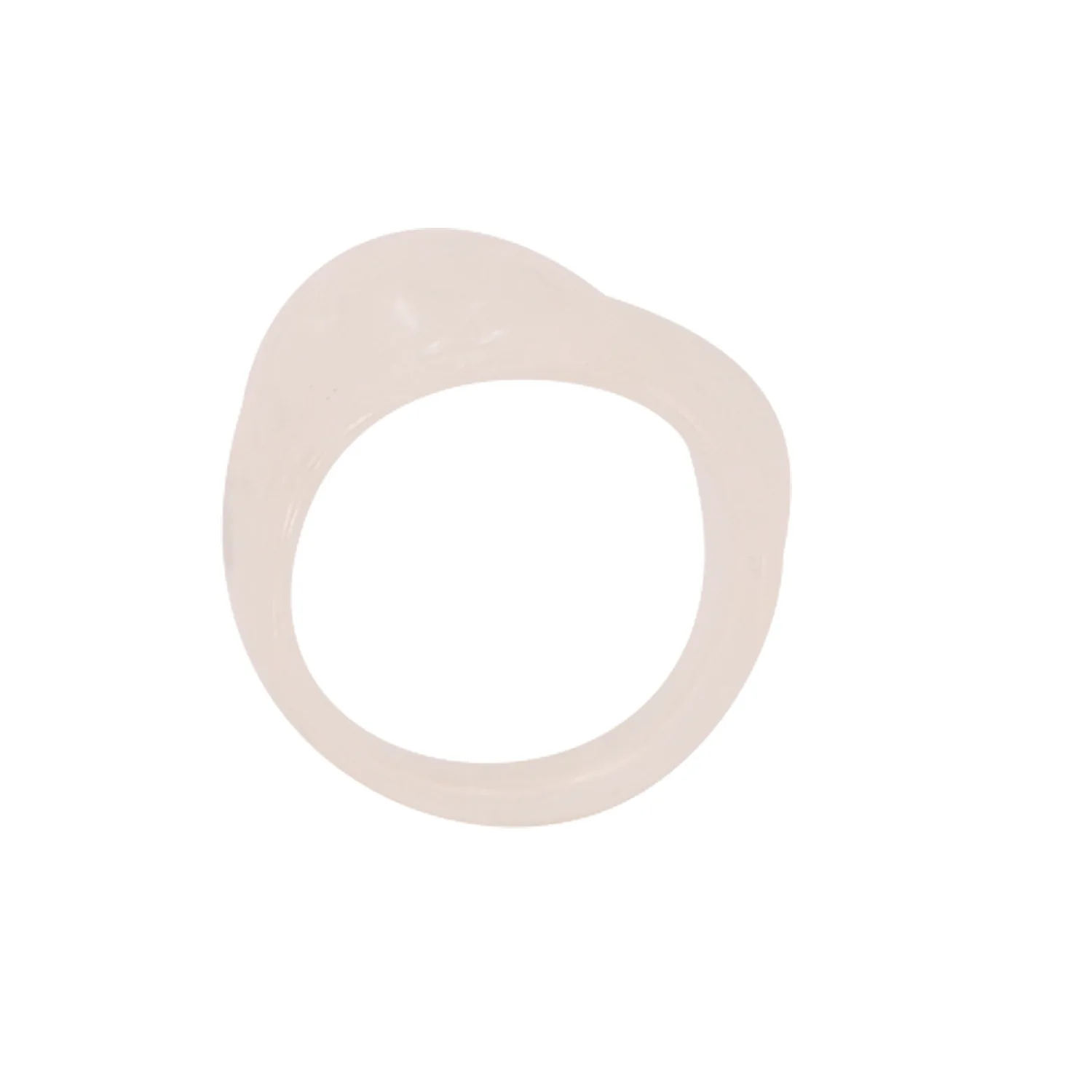 

New Transparent Resin Ring Vintage Stacking Resin Band Rings for Women