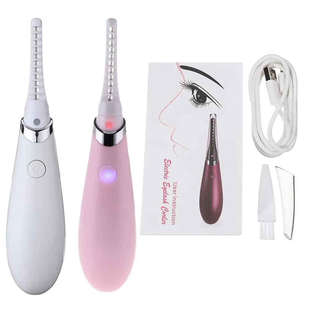 

USB Rechargeable Heated Long-Lasting Electric Ironing Eyelash Curler Makeup Curling