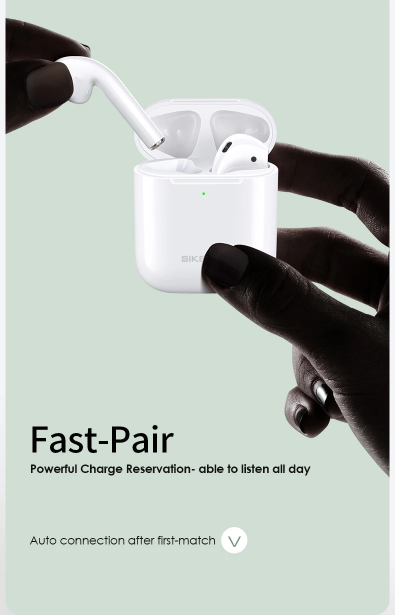 Sikenai earbuds i12 tws 5.0 wireless bluetooths earphone headphone - ANKUX.COM
