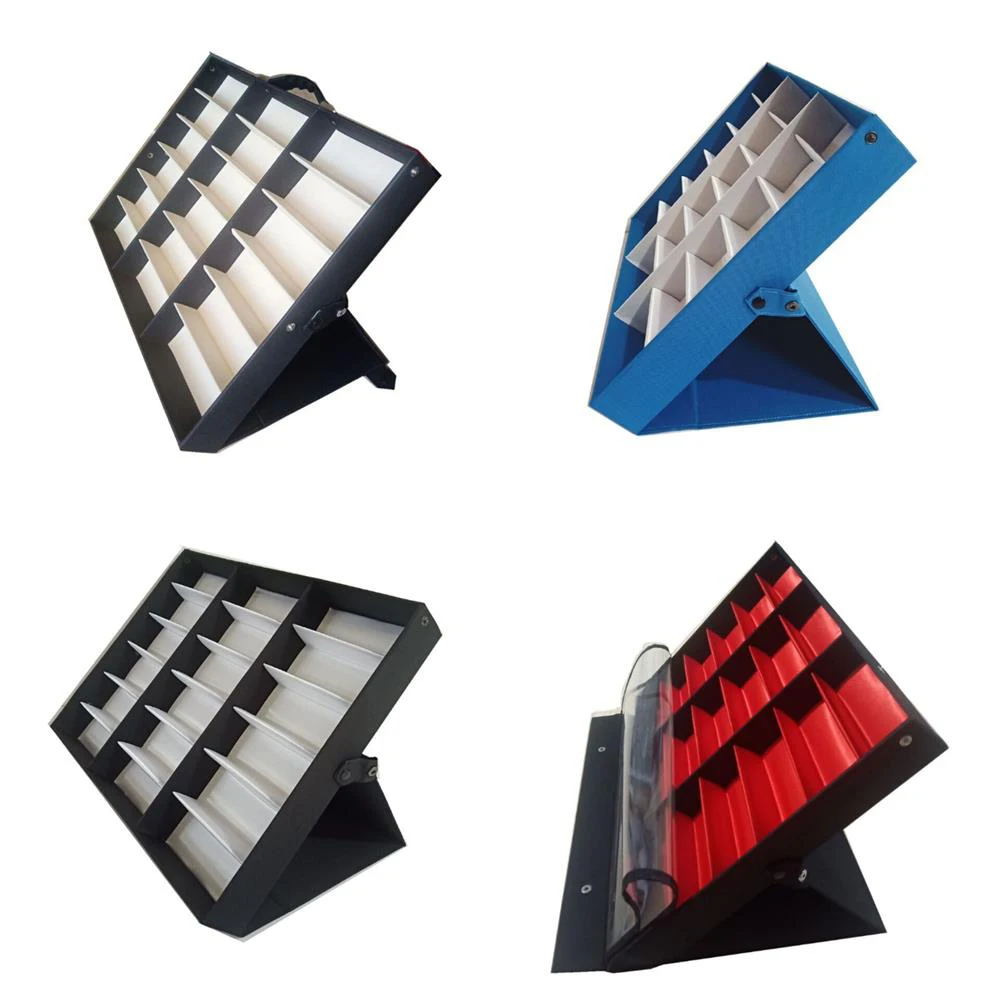 

18 Sunglasses Glasses Retail Shop Display Stand Storage Box Tray Case Stand hot sale Case Tray Black Sunglasses wear Display