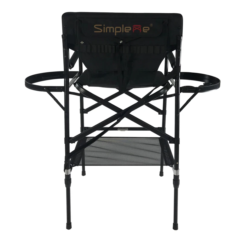 
New Portable Foldable Tall Director Adjustable Makeup Artist Chair With Headrest 