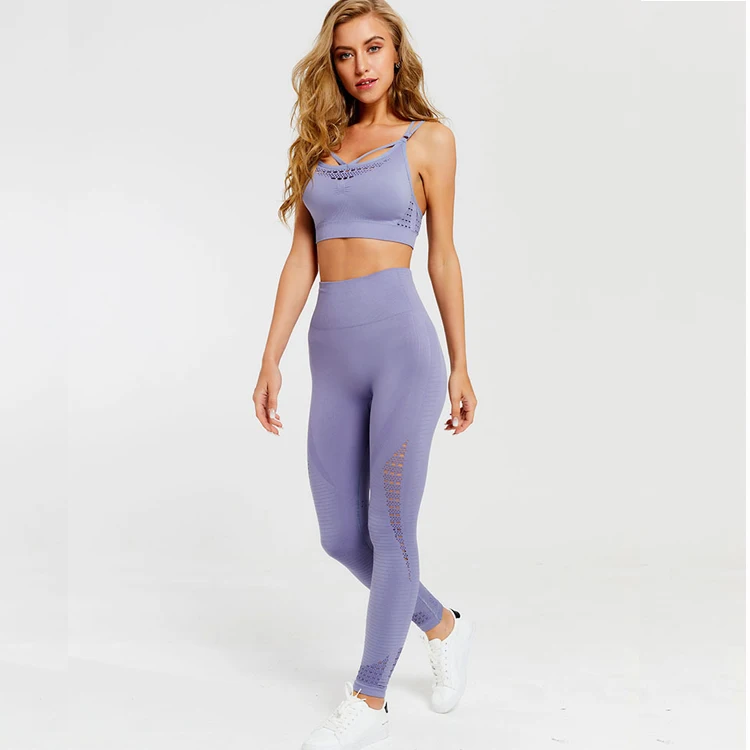 Wholesale Yoga Pants Seamless Leggings Dry Fit Custom Women Compression Sports Clothing Fitness Spandex Gym Wear