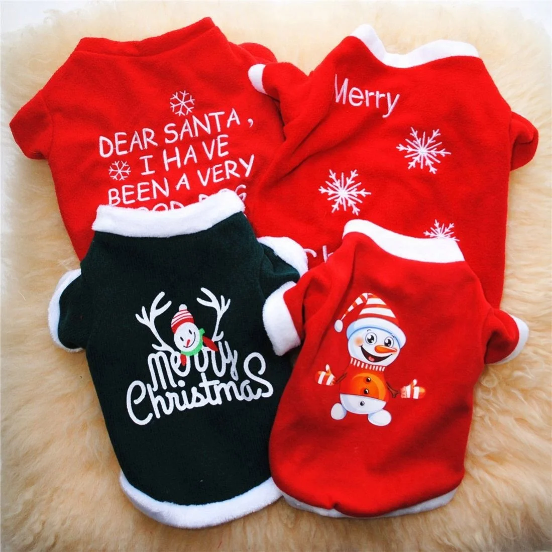 

2022 Autumn Winter Warm Sweater Embroidered Christmas Cat Dog Pet Clothes, Picture