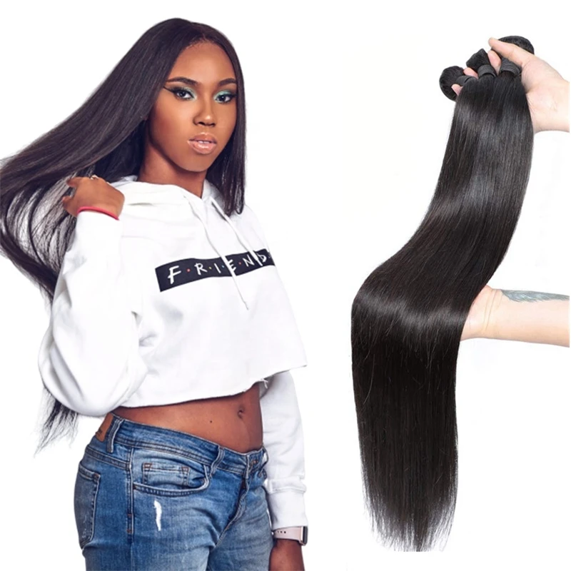 

24 Hours fast shipment high quality virgin peruvian human cuticle aligned straight hair weave bundles vendors for wholesale