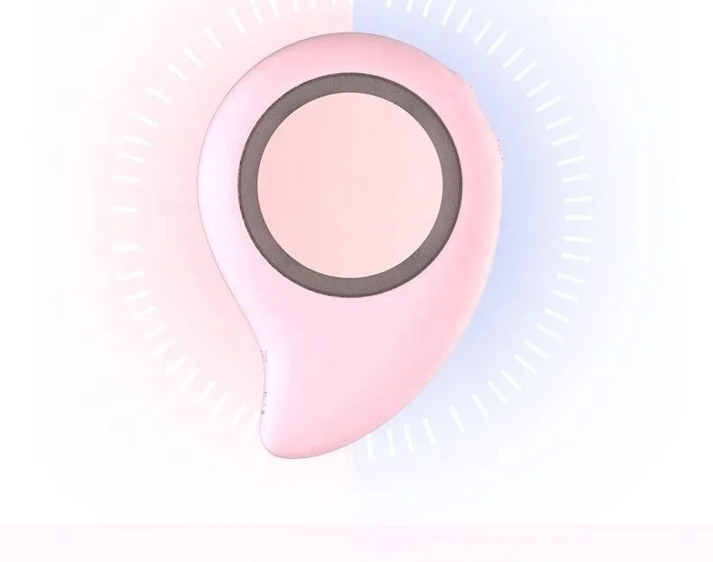 

Beauty Device with Warm and Cool Vibration LED Function for Sensitive Skin Anti Acne, Pink, blue