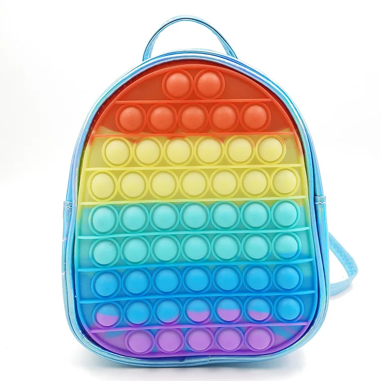 

7 colors beautiful silicone jelly backpack for girls, 6color