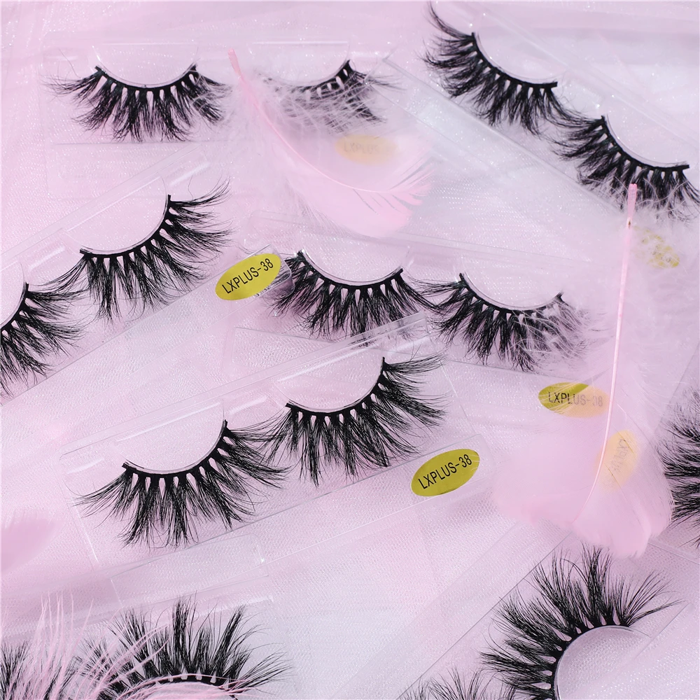 

Cruelty Free Luxury Makeup Dramatic Lashes, 20mm 3D Mink Lashes, Natural black