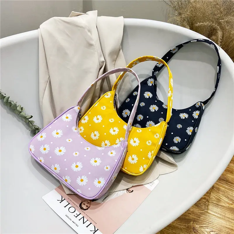 

2021 Summer Daisy Women Armpit Bags Lady Underarm Shoulder Bag Sling Girl Purses Handbags