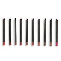

10 color cosmetic makeup vegan no logo private label matte lip liner pencil