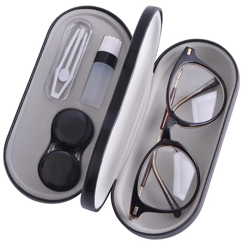 

specsavers glasses contact lens display lenses case box double layer new design hot selling