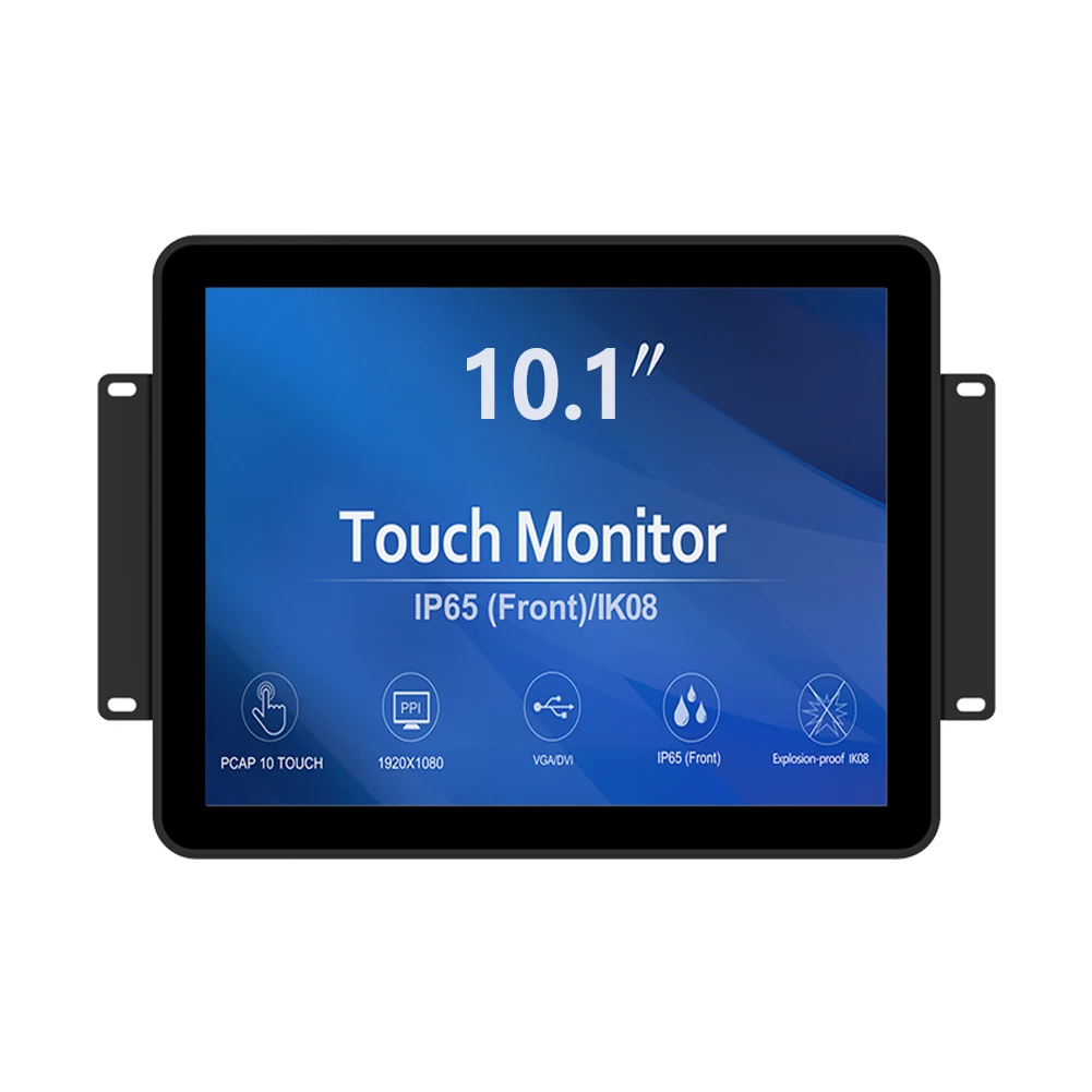 

GreenTouch 10.1 inch 10 points capacitive PCAP industrial open frame touch screen monitor