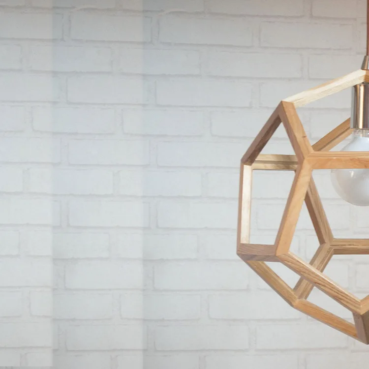 Contemporary Pendant Lamps Kitchen Wooden Chandelier Retro Lighting