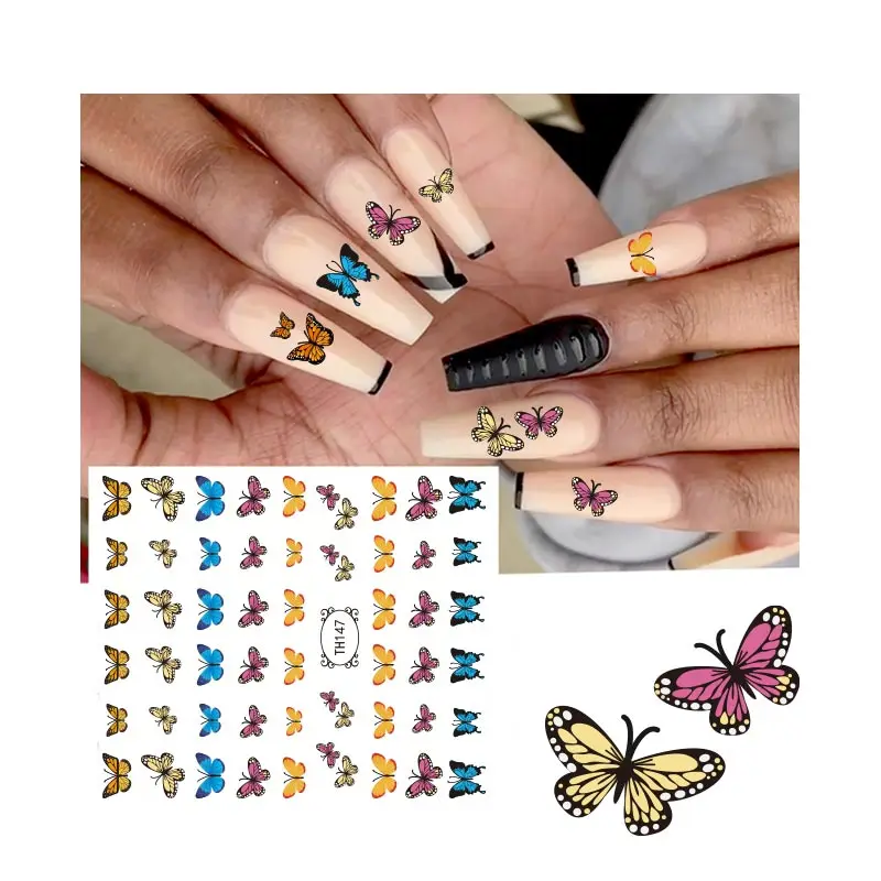 

Colorful Printing Nail Art butterfly nail decal For Beauty Full Wraps Decoration, Customers' requirements