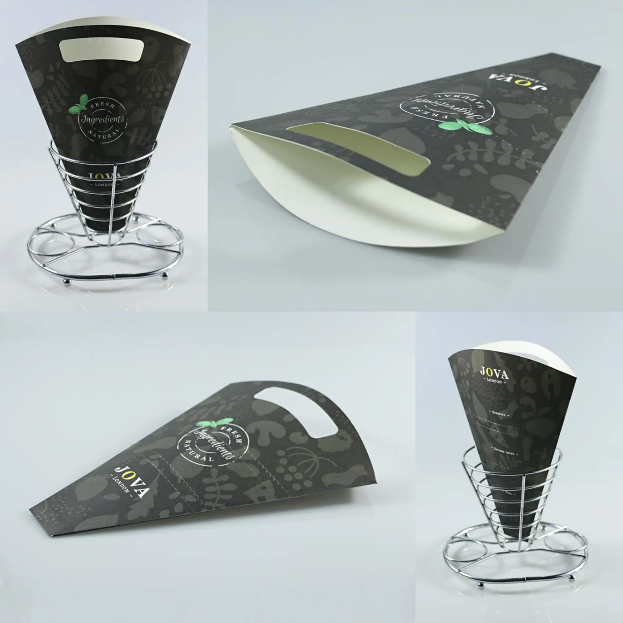 Lower Price French Fries Crepe Paper Cone/crepe Cone Holder Buy