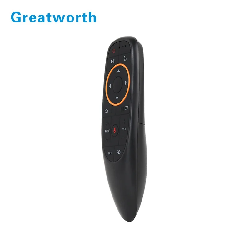 

2019 New Arrivals G10s Air Fly Mouse 2.4Ghz Wireless Voice Search Remote With Gyro Sensing Game For Smart Tv, Black