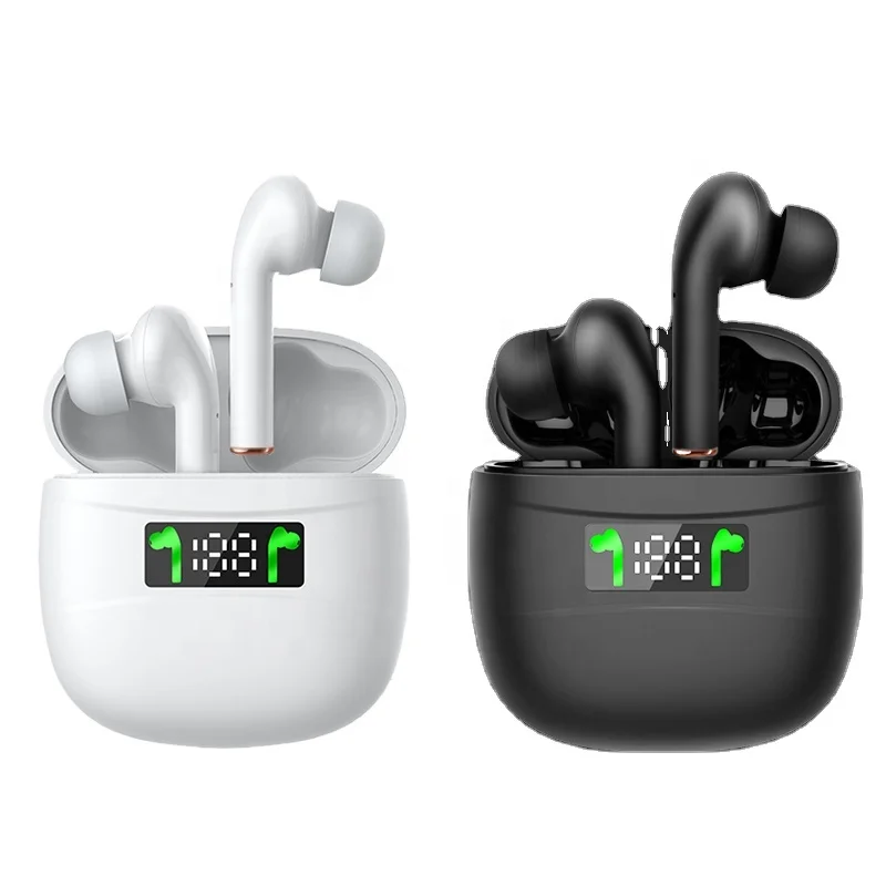 

2021 NEW Earphone J3 PRO Headphone BT5.0 True Wireless Headset Mini Noise Cancelling Portable Hand Free Earphones J3 pro, White black