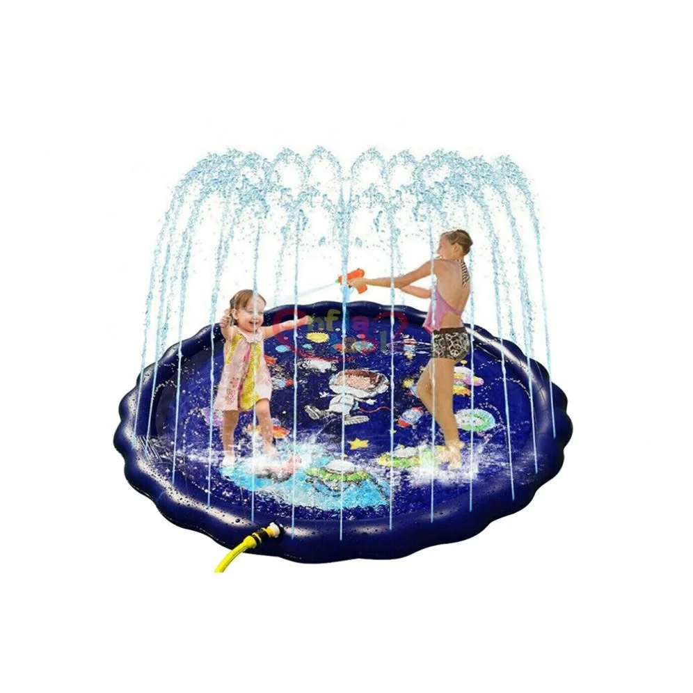 

Splash Pad Sprinkler Wading 60 Inflatable Water Toys Outdoor Swimming Pool For Kids, Blue or customized