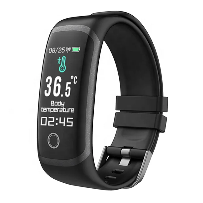 

Newest IP67 Waterproof Fitness Tracker Temperature 0.96 TFT Smart Bracelet Band Wristband Watch