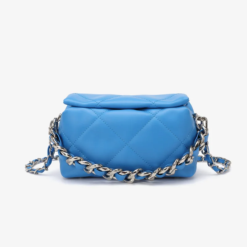 

New 2022 Summer Fashion Rhombus Women'S Chain Hand-Held One-Shoulder Messenger Square Bag, 4 colors