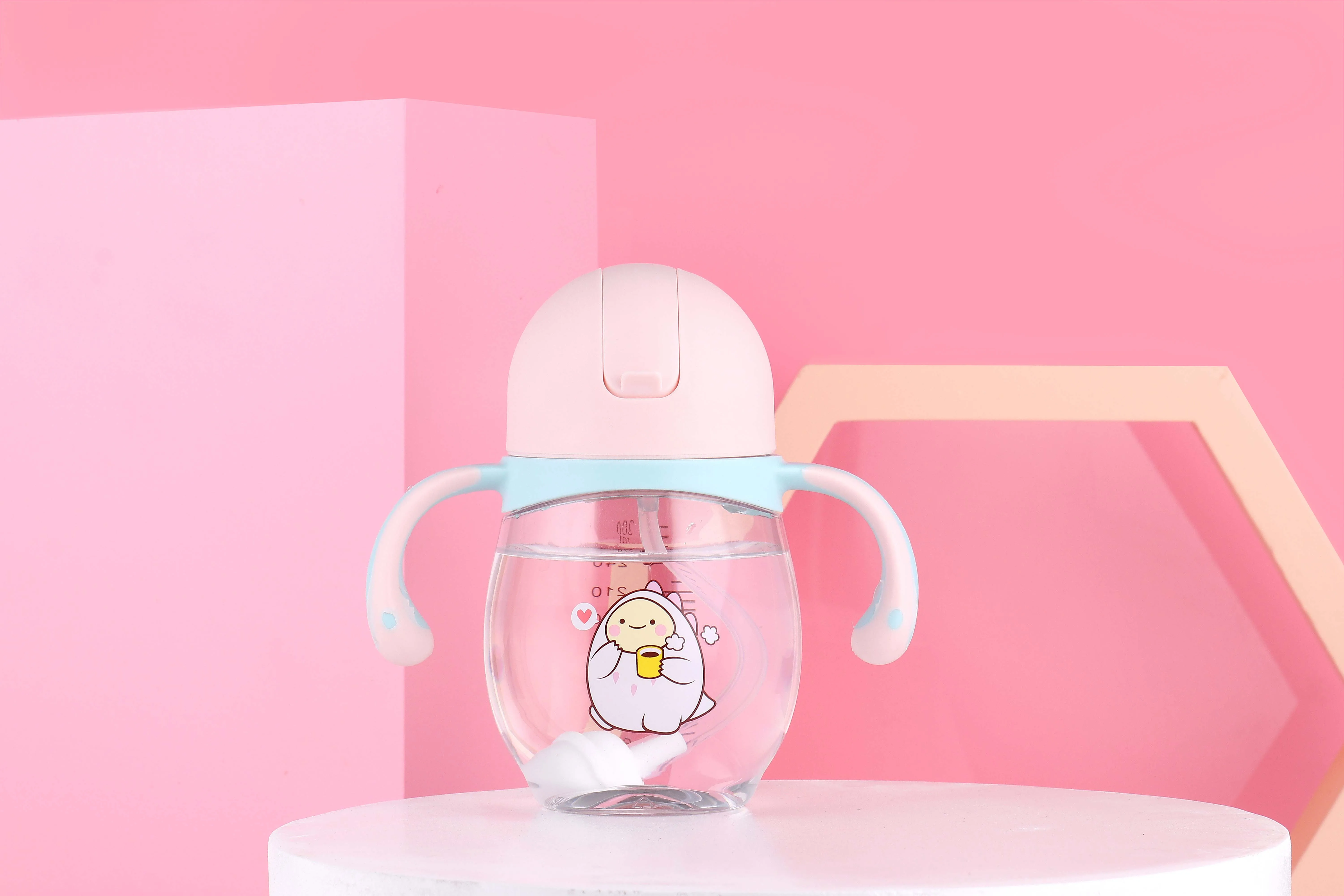 Asrto Sippy Cup with Removable Handle for Toddle Child BPA free Milk Bottle