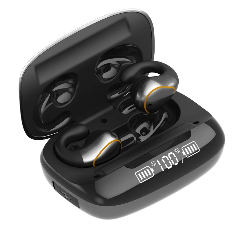 

Bone Conduction Q20 Tws Touch Control Wireless Earbuds Mini 5.0 Music Sport Handsfree Earphone With Mic, Black, grey, gold