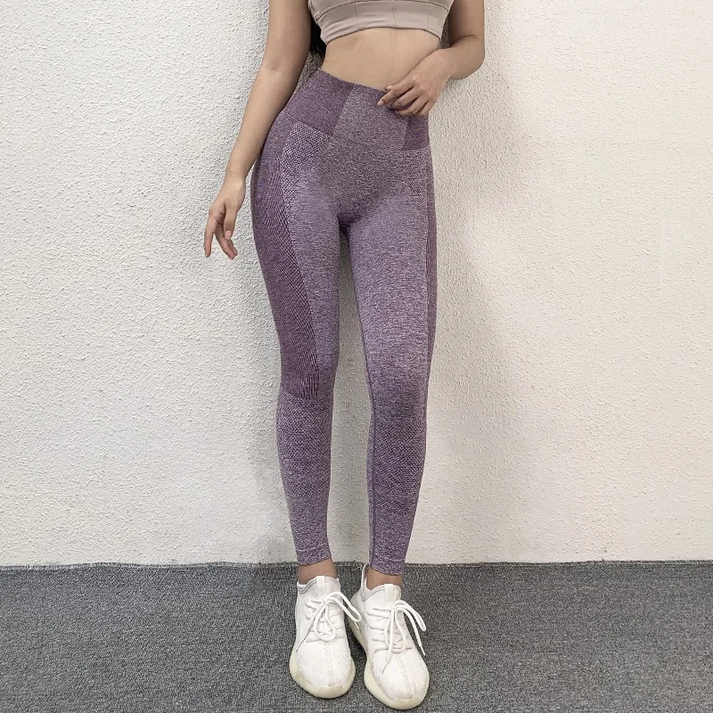 

Custom Logo wholesale Woman Workout Running Clothes Fitness Gym Sports Leggings Yoga Tight, Purple,black,grey