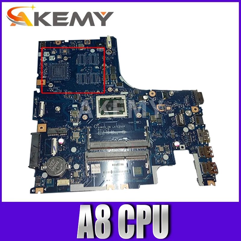 

PCNANNY for ideapad 500-15ACZ Laptop Motherboard AAWZA ZB LA-C285P 5B20J76098 DDR3 A8 tested