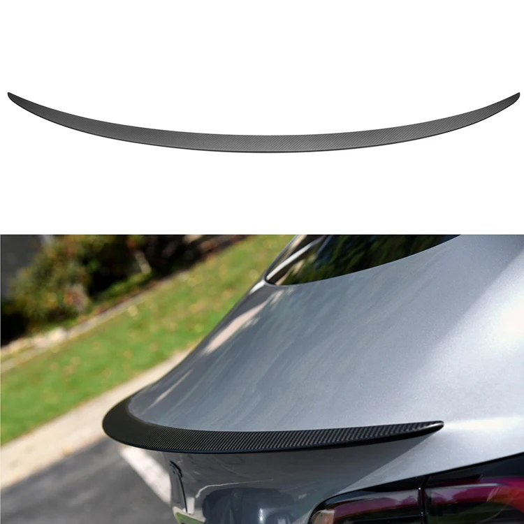 
modification parts model s Carbon Fiber install car rear Tailbox rear spoiler For Tesla model 3 
