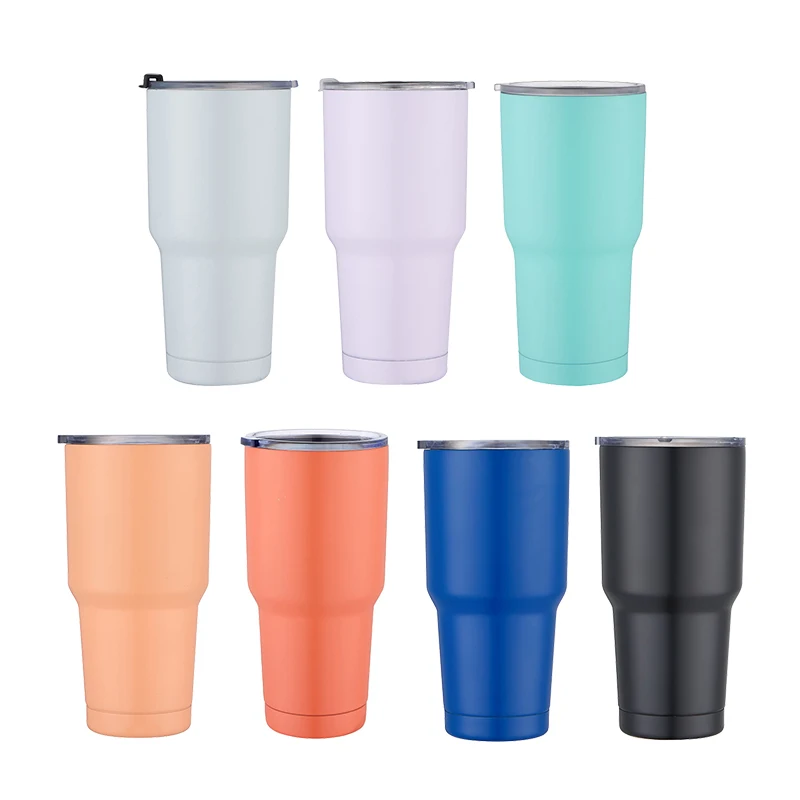 

30oz stainless steel tumbler big water bottle travel mug double wall big size capacity