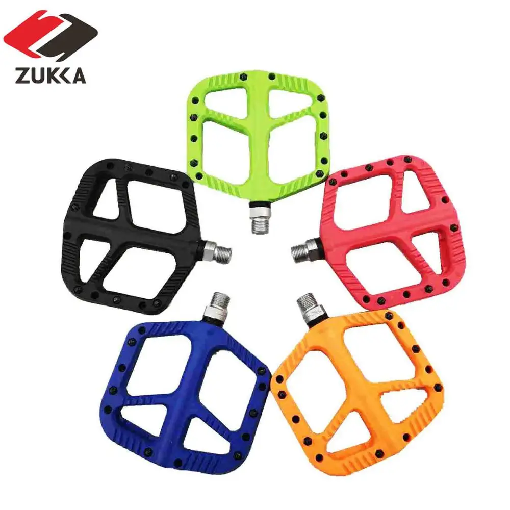 

MEGHNA Colorful Cycling MTB DU Bearing Nylon Durable Widen Area Bike Bicycle Pedal, 5 color