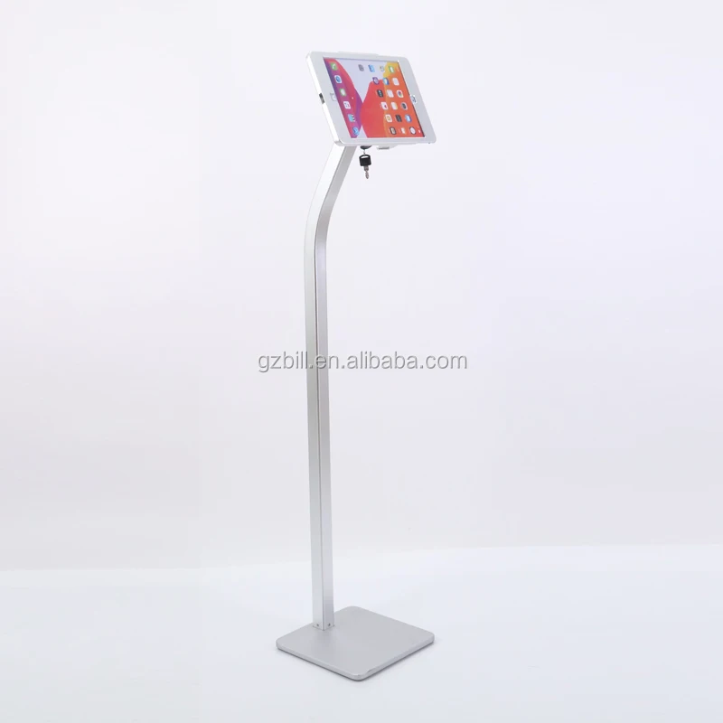 

for 10.2 and 10.5 inch ipad security floor stand with locked enclosure display support