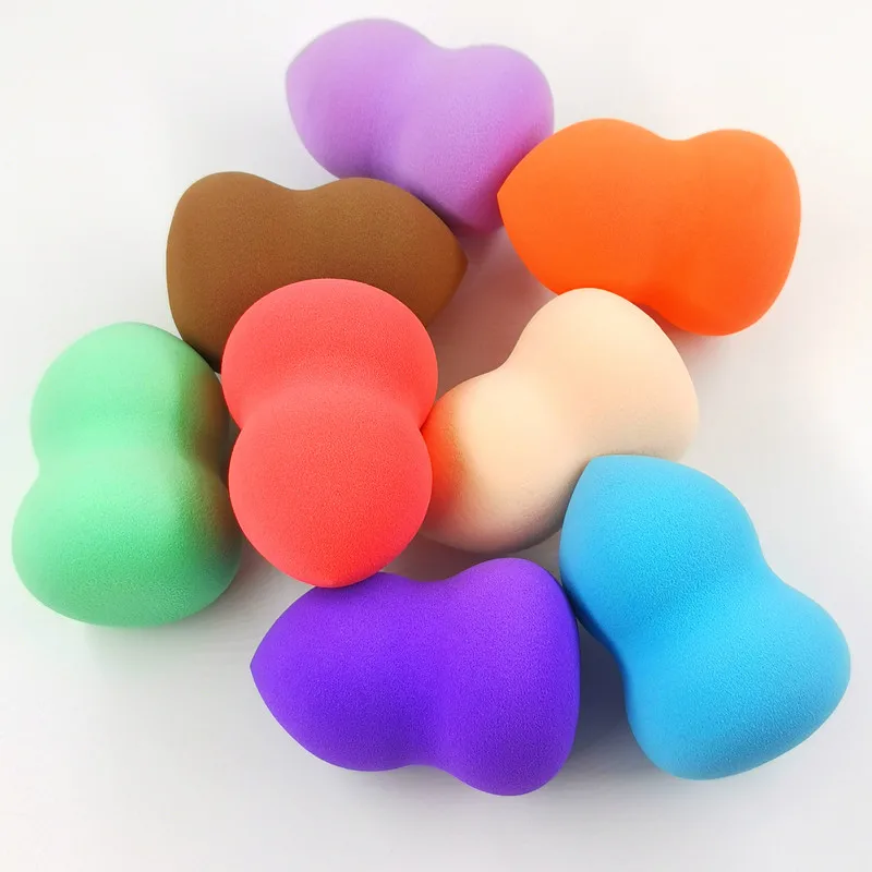

Factory Supplier Non-Latex Super Soft Cosmetic Powder Puff Large Custom logo Beauty Makeup Sponge Blender, Customized color