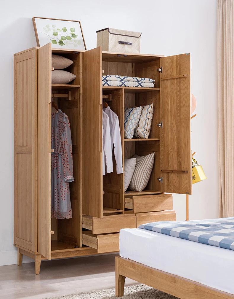 product-BoomDear Wood-wooden closet wardrobe cabinet wood system for clothe cheapest hotel with draw-1