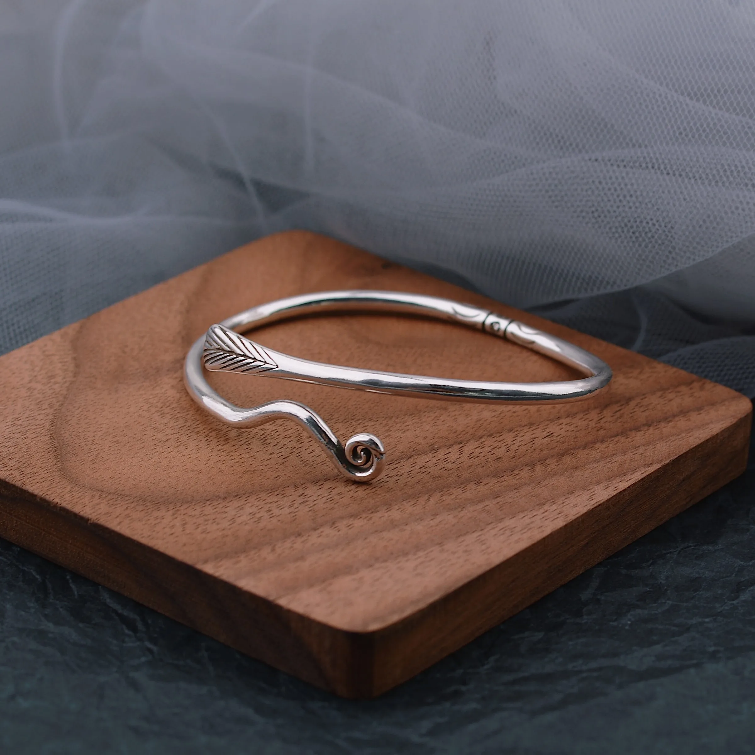 

2021 Autumn New Style Fashion Thai Silver Phoenix Tail Bracelet Women's