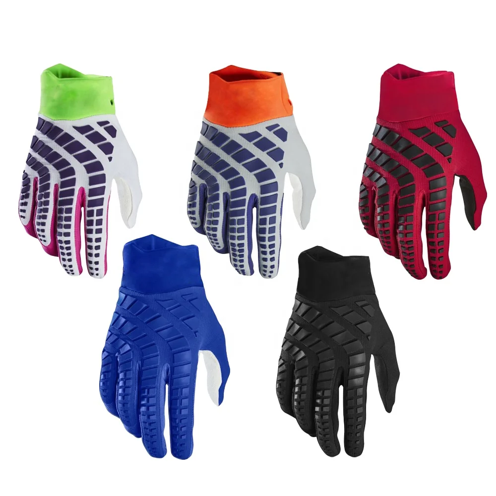 

2022 NEW Customized Cycling Gloves Men Women MTB Mountain Bike Racing Glove Bicycle BMX ATV MX Motorcycle Motocross Gloves, Black/red/white