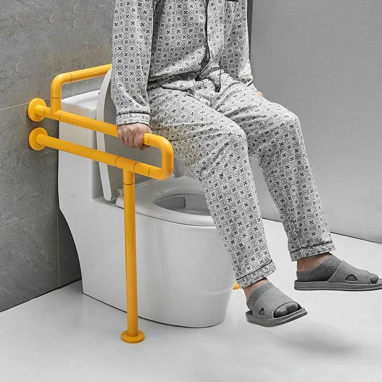bathroom-grab-bar-stainless-3W009-yellow-floor-wall-anchored-toilet-support-frame-user-seated