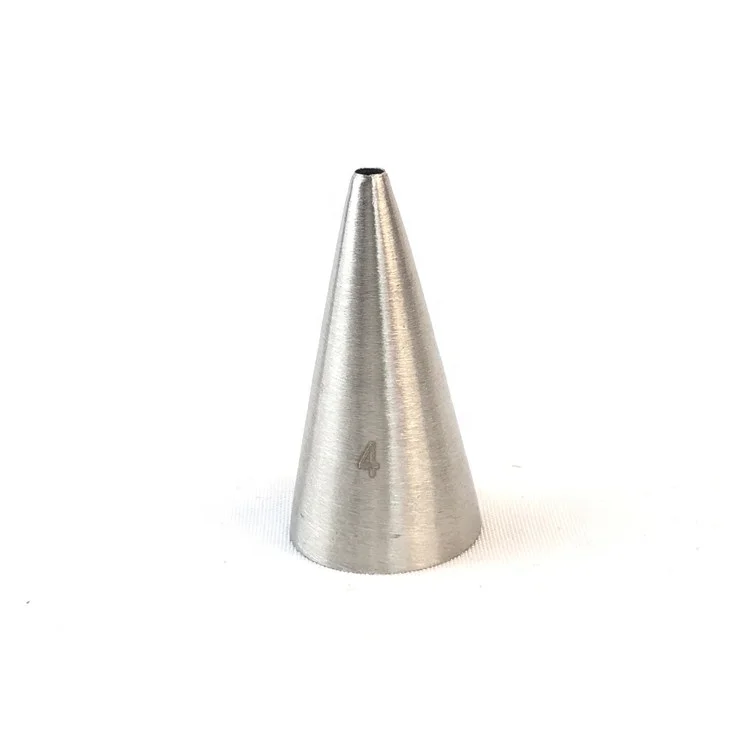 

Baking Accessories Cake Decorated Tubes Tips Shape Piping Nozzle Food Grade Stainless Steel #4 DIY Small Size 1pcs Cake Tools