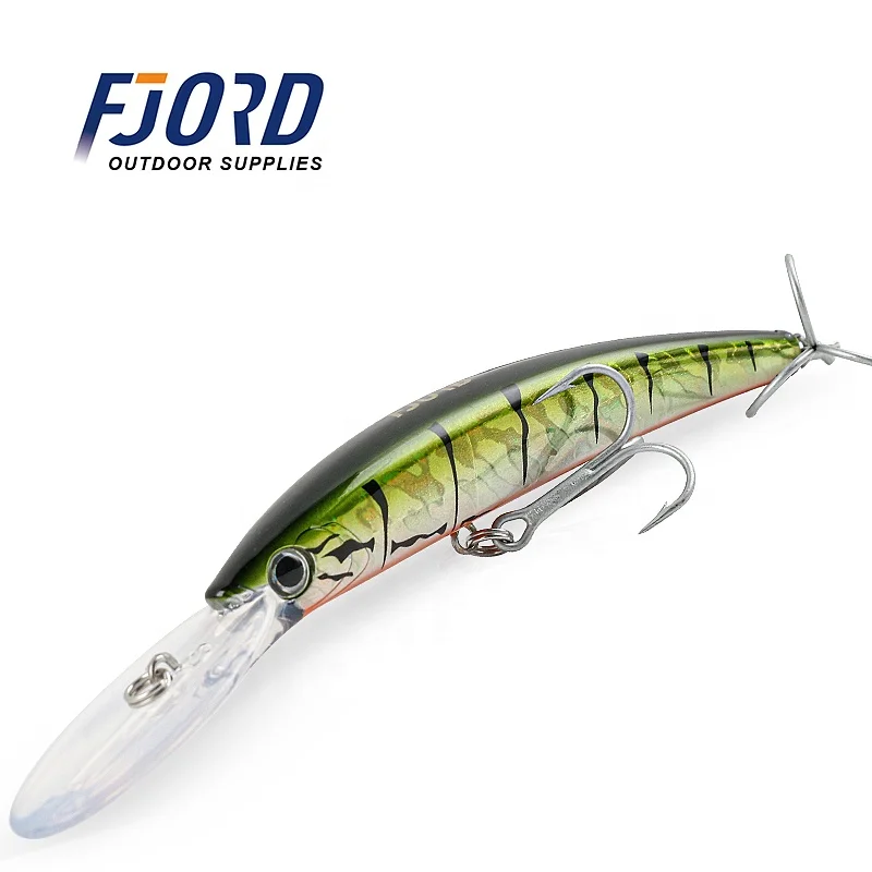 

Fjord Lures Fishing Wholesale 110mm 17g Long Casting Heavy Floating Minnow Lures, 6 color