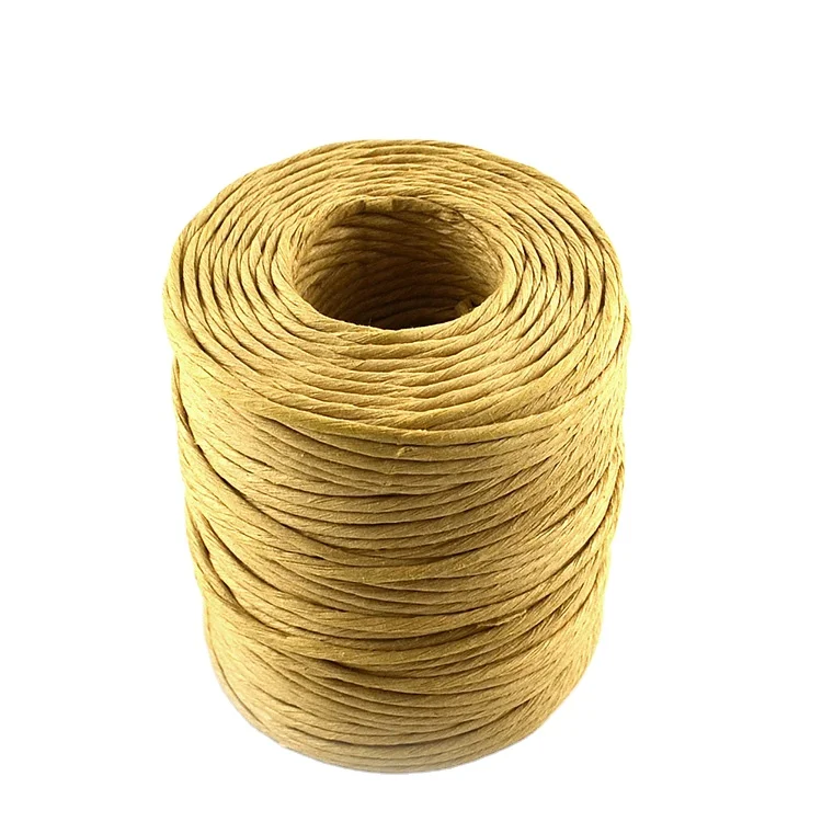 

250 meters biodegradable Home and Garden Paper Twisted Rope twisted paper rope paper twist tie, Natural kraft paper