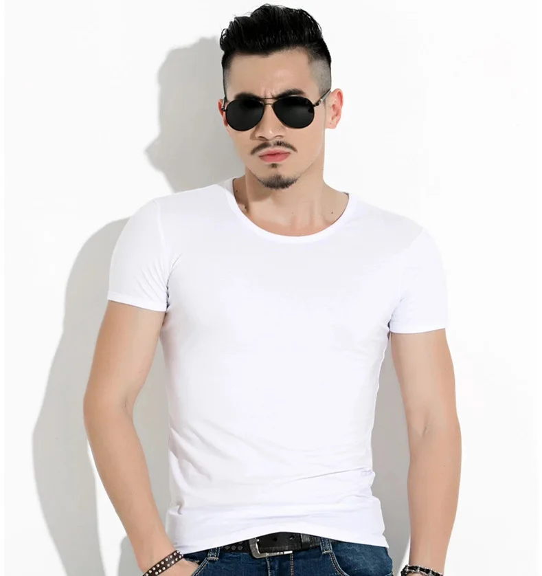 

Amazon Hot Sale Men's T-shirt Blank Quick Dry Breathable Custom Logo T-shirt
