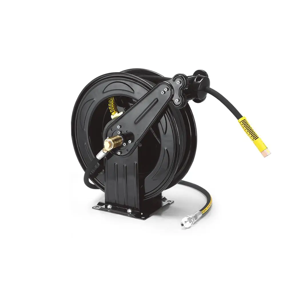 

air water retractable wall mounted grease hose reel for high pressure grease