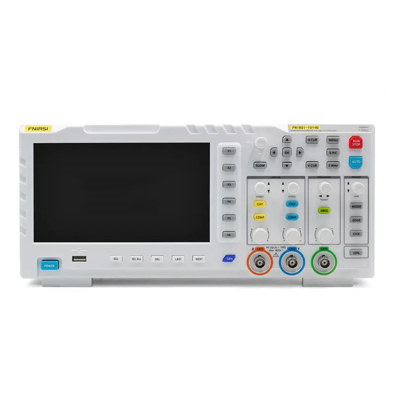 

FNIRSI-1014D Dual Channel Digital Storage Oscilloscope 100MHz 1GSa/s Signal Generator with 7" Color LCD