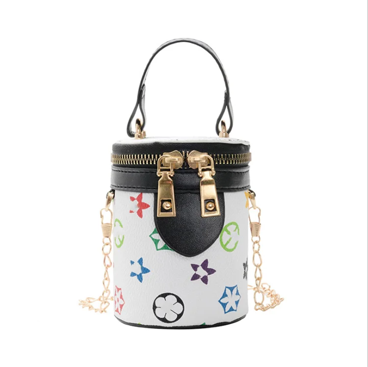 

2020 new fashion princess messenger bag western style presbyopia children's handbag little girl bucket bag