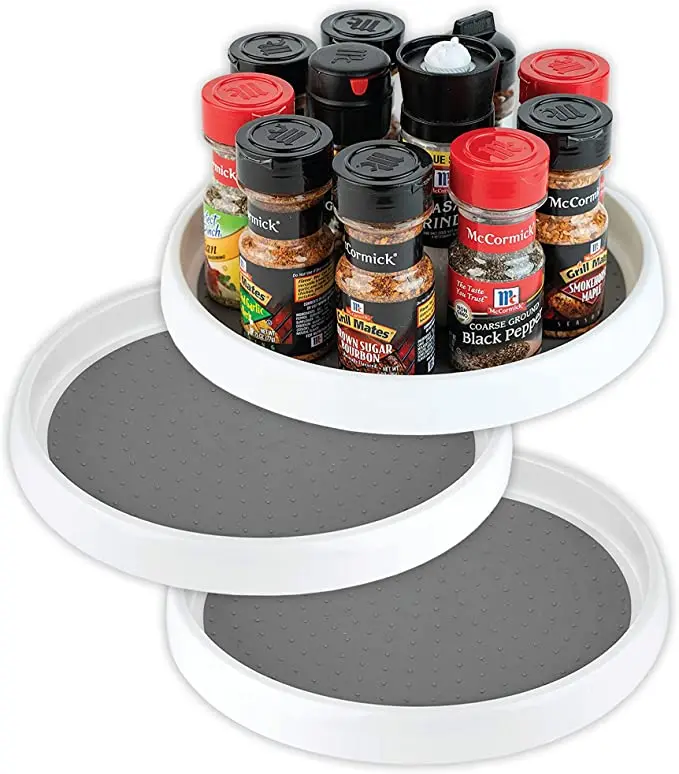 

Hot Sale Single Layer Lazy Susan Turntable spice jar rack set Rotating Spice Rack