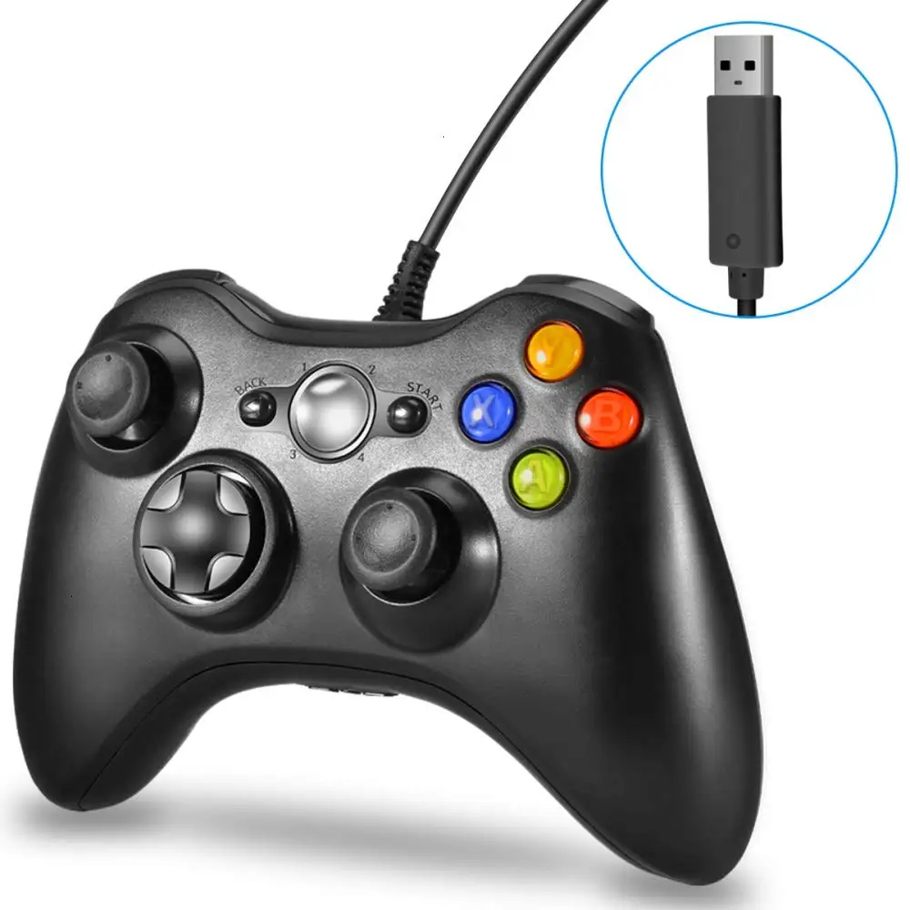 USB Wired PC Joystick For Xboxes 360 Controller Joypad For Xboxes 360 Gamepad Windows 7 / 8 / 10