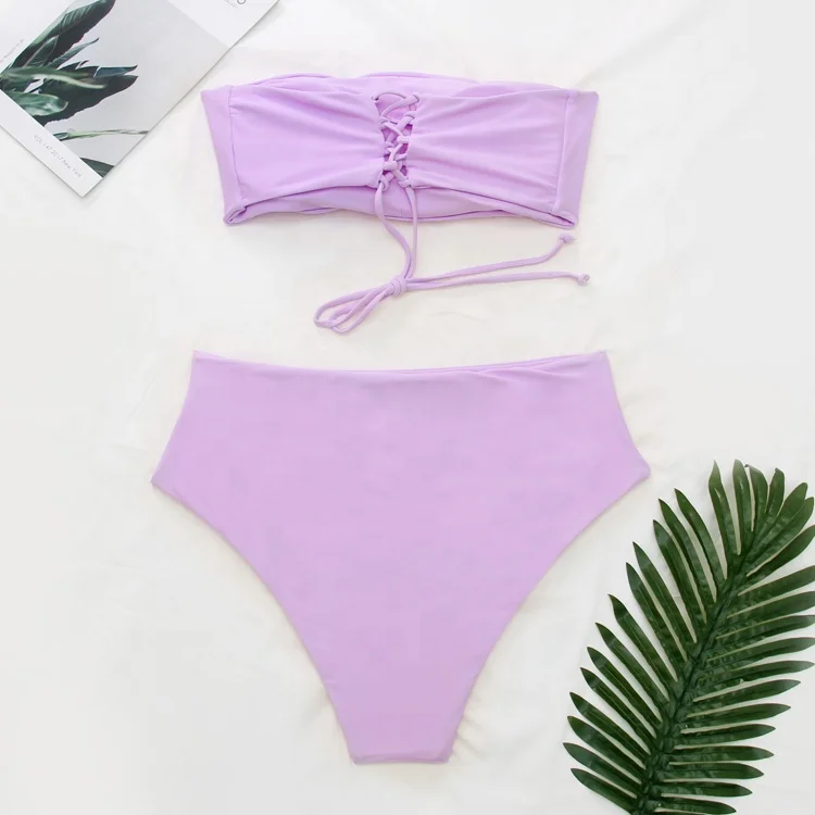 

Swimsuit custom logo 2020 swimsuit sexy bikini women's two piece set Free shipping